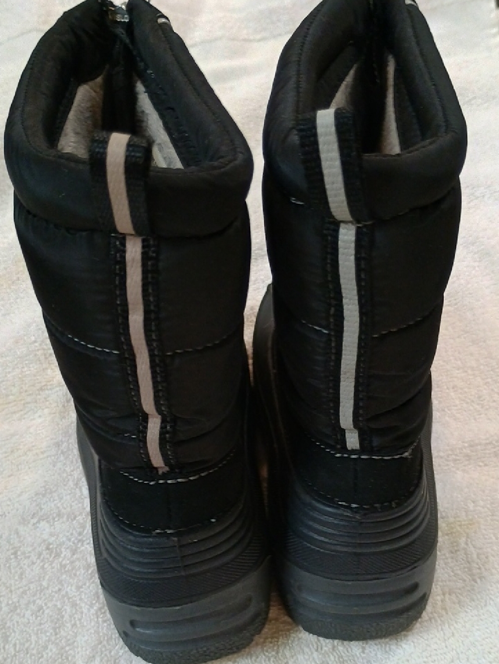 Lands' End Black Kids Front-Zip Winter Boots - Picture 15 of 16